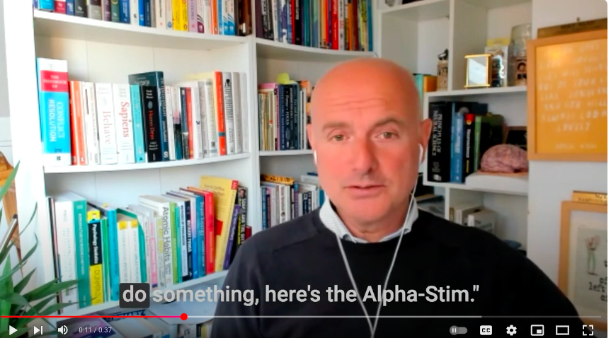 Mike Ward explains how Alpha-Stim calms down the mind and improves focus.