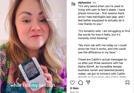 Caitlin shares her experience finding relief from chronic pain with Alpha-Stim